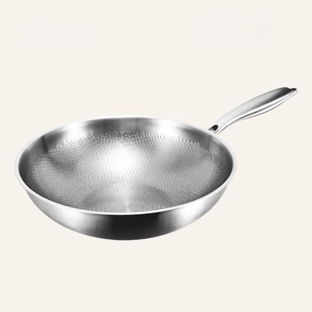 Titanium Wok Pan Flat Bottomed